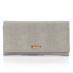 💝Host Pick💝 St. John Logo-Embossed Snakeskin Clutch